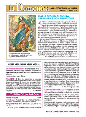 ASSUNZIONE DELLA B.V. MARIA 2016